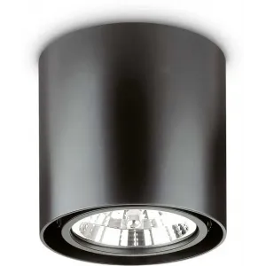 Точковий накладний світильник Ideal lux 243450 Mood PL1 D15 Round Nero