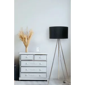 Торшер на тринозі Zuma Line INGA H06-GD-BK