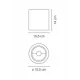 Точковий накладний світильник Ideal lux 205977 Nitro 15W Round Bianco
