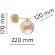 Бра декоративне TK Lighting ESTERA GOLD 4778