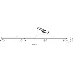 Спот-система Nowodvorski 7750 MONO VIII 2X150 WHITE PL