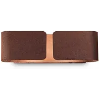 Настінний світильник Ideal lux Clip AP2 Small Corten (187365)