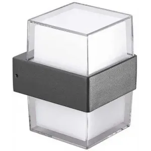 Вуличне підсвічування фасаду Azzardo AZ4507 LARS SQUARE WALL 4000K DGR