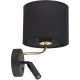 Бра з лампою для читання TK lighting 4234 Enzo Black