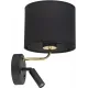 Бра з лампою для читання TK lighting 4234 Enzo Black