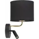 Бра з лампою для читання TK lighting 4234 Enzo Black