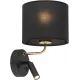 Бра з лампою для читання TK lighting 4234 Enzo Black