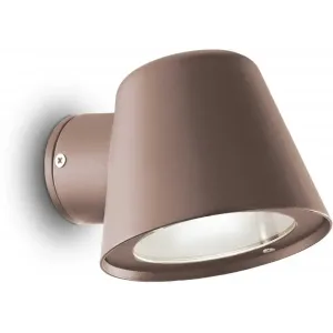 Настінний вуличний світильник Ideal lux 213095 Gas AP1 Cofee