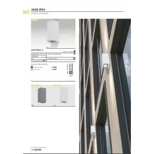 Вулична підсвітка фасаду Azzardo AZ3323 Jake (dark grey)