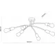 Люстра сучасна стельова TK LIGHTING 4679