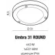 Стельовий світильник Azzardo Umbra 31 Round 4401M (AZ1597)