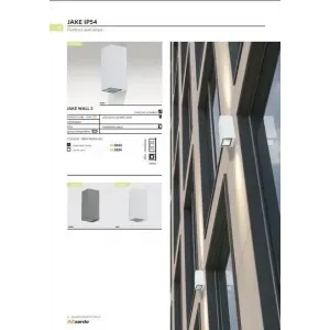 Вулична підсвітка фасаду Azzardo AZ3324 Jake (white)