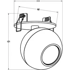 Точковий врізний світильник Zuma Line Buell 1 Bk Spot ACGU10-153