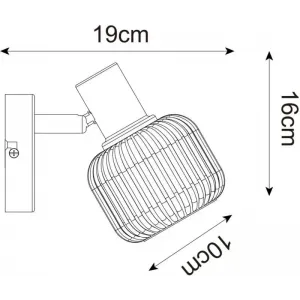 Бра спрямованого світла ZUMA LINE R5021009A-1R STEM