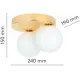 Стельовий світильник TK Lighting BIANCA GOLD 4696