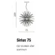 Люстра AZZARDO AZ2119 Sirius Stick 75