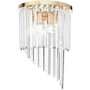 Кришталеве бра Ideal lux 213491 Carlton AP3 Oro
