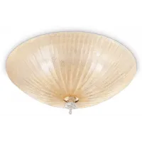 Стельовий світильник Ideal lux Shell PL3 Ambra (140179) Стельовий світильник Ideal lux Shell PL3 Ambra (140179)