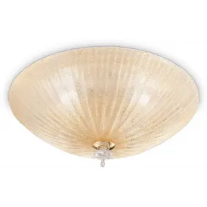 Стельовий світильник Ideal lux Shell PL3 Ambra (140179)