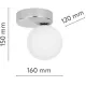 Точковий накладний світильник TK Lighting BIANCA BLACK 5681