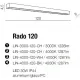 Світильник для ванної Azzardo Rado 120 LIN-4000-120-CH (AZ2081)