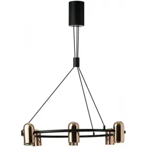Люстра AZZARDO AZ5731 VIVI PENDANT 8 GO/BK