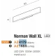Декоративне підсвічування Azzardo AZ4179 NORMAN WALL XL BLACK