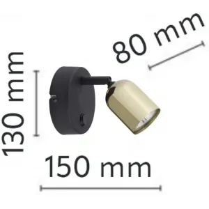 Бра спрямованого світла TK Lighting TOP GOLD 6313