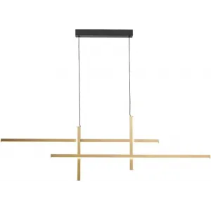 Люстра сучасна Zuma Line 22008P-BK/GD Edge