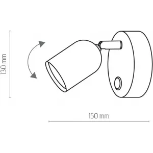 Бра спрямованого світла TK LIGHTING 3309