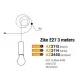 Люстра-підвіс Azzardo AZ3115 Ziko E27 3 meters (black)