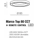 Стельовий світильник Azzardo MARCO TOP 80 CCT WH + REMOTE CONTROL AZ5034