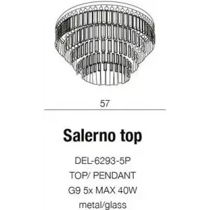 Кришталева люстра Azzardo Salerno DEL-6293-5P Pendant (AZ2107)