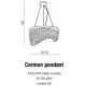 Кришталева люстра Azzardo Carmen Wall 5102-6PX Pendant (AZ1284)