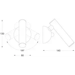 Бра спрямованого світла Zuma Line Loya Wall W0461-01A-F4F4