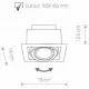 Точковий врізний світильник Nowodvorski 9575 Downlight ES111