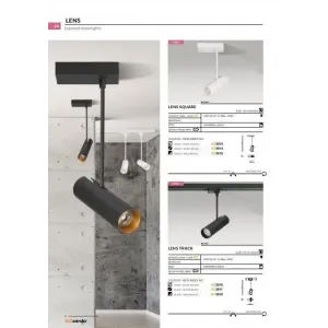 Трековий світильник Azzardo AZ3511 Lens Track (black/black)