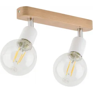 Спот з двома лампами TK Lighting SIMPLY WOOD WHITE 4747