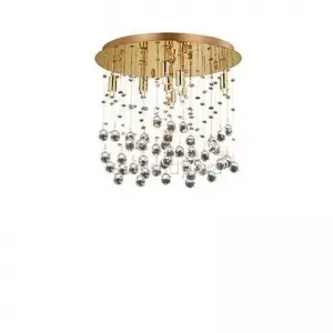 Кришталева люстра Ideal lux Moonlight PL8 Oro (80932)