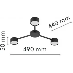 Люстра сучасна стельова TK LIGHTING 4689