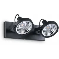 Спот з двома лампами Ideal lux 200248 Glim PL2 Nero