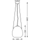 Люстра-підвіс Zuma Line Bresso Pendant P19066B-D30