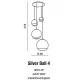 Люстра-підвіс Azzardo Silver Ball 40 3873-4P (AZ2531)