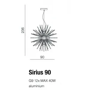 Люстра AZZARDO AZ2116 Sirius Stick 90