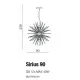 Люстра AZZARDO AZ2116 Sirius Stick 90