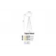 Торшер Azzardo AZ3013 Tripod Wood lampbody