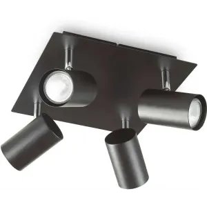 Спот з чотирма лампами Ideal lux Spot PL4 Nero (156781)