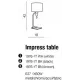 Декоративна настільна лампа Azzardo Impress Table 1976-1T-BK (AZ0502)