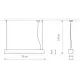 Підвіс Nowodvorski 7535 SOFT LED GRAPHITE 90X6 ZWIS PL