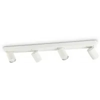 Спот з чотирма лампами Ideal lux 229089 Rudy AP4 Bianco